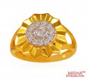 22K Gold Floral Fancy Ring - Click here to buy online - 450 only..