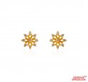 22kt Gold CZ Earrings - Click here to buy online - 216 only..