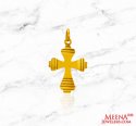 22kt Gold Cross  Pendant  - Click here to buy online - 298 only..