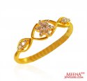 22Kt Gold CZ Ring - Click here to buy online - 231 only..