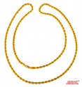 22 Kt Gold Fancy Chain (24 Inch) - Click here to buy online - 839 only..