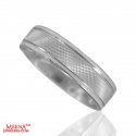 18 Kt White Gold Band - Click here to buy online - 1,083 only..