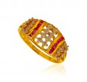 22kt Gold CZ ladies Ring - Click here to buy online - 414 only..