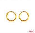 22 Kt Gold Hoop Earrings  - Click here to buy online - 217 only..