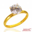 22K Gold Solitaire Ring - Click here to buy online - 465 only..