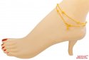22Kt Gold Anklets (2 pc) - Click here to buy online - 1,219 only..