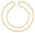  Gold  White Tulsi Mala 22K - Click here to buy online - 778 only..