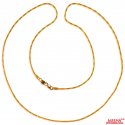 22k Gold Chain in 24 inches  - Click here to buy online - 1,021 only..