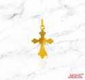 22Kt Gold Cross Pendant - Click here to buy online - 216 only..