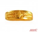 22k Gold Mens Thin Ring - Click here to buy online - 439 only..