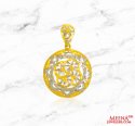 22Kt Gold Two Tone Pendant - Click here to buy online - 401 only..