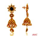 22 Kt Gold Antique Long Earring - Click here to buy online - 3,438 only..