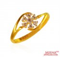 22Kt Gold CZ Ring - Click here to buy online - 231 only..