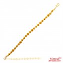22K Gold Balls Bracelet - Click here to buy online - 1,626 only..