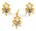22Kt Gold Fancy Pendant Set - Click here to buy online - 751 only..