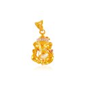 22K Gold Ganesha Pearl Pendant  - Click here to buy online - 452 only..