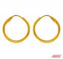 22k Gold Hoop Earrings - Click here to buy online - 339 only..