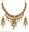 22k Meenakari Kundan Necklace Set - Click here to buy online - 8,084 only..