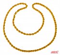 22 Kt Gold Rope Chain 24 Inches - Click here to buy online - 2,136 only..