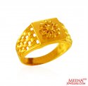 22k Gold Ring (Initial M) - Click here to buy online - 850 only..