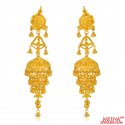 22kt Gold Long Earrings - Click here to buy online - 2,386 only..