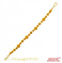 22K Gold Balls Bracelet - Click here to buy online - 1,524 only..