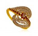 22kt Gold CZ ladies Ring - Click here to buy online - 638 only..
