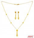 22 Karat Gold Necklace Set - Click here to buy online - 1,221 only..