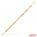 Click here to View - 22Kt Gold Fancy Meenakari Bracelet 