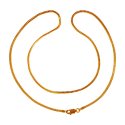 22KT Gold Two Tone Chain (20 Inch) - Click here to buy online - 1,183 only..