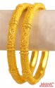 22Kt Gold Designer Kada (2 Pc)