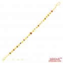 Click here to View - 22Kt Gold Fancy Meenakari Bracelet 