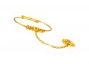 22K Gold Kids Kada with Ring - Click here to buy online - 742 only..