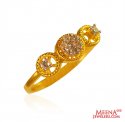 22Kt Gold CZ Ring - Click here to buy online - 312 only..