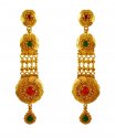 22KT Gold Filigree Earrings - Click here to buy online - 3,044 only..