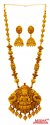 22 kt Antique Temple Necklace Set - Click here to buy online - 10,748 only..
