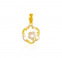 22Kt Gold Two Tone Pendant - Click here to buy online - 452 only..