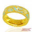 22kt Gold Meenakari Band For Ladies - Click here to buy online - 814 only..