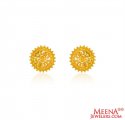 22kt Gold Round Earrings - Click here to buy online - 866 only..