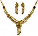 22Karat Gold Antique Necklace Set - Click here to buy online - 9,349 only..
