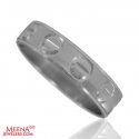 18Kt White Gold Designer Wedding Band - Click here to buy online - 351 only..