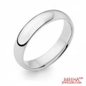 18 Kt White Gold Designer Wedding Band - Click here to buy online - 540 only..