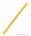 22K Gold Mens Bracelet  - Click here to buy online - 2,887 only..