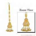 22k Gold Stones Bridal Tikka - Click here to buy online - 1,888 only..