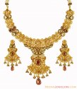 Antique Necklace Set 22K - Click here to buy online - 14,690 only..