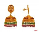 22Kt Temple Chandelier Earrings - Click here to buy online - 3,192 only..