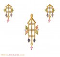 Gold Signity Pendant Set - Click here to buy online - 1,441 only..
