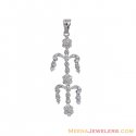 18K White Gold Fancy Pendant - Click here to buy online - 788 only..