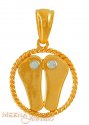 22kt gold Paduka - Click here to buy online - 565 only..