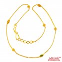 22K Gold Meena Balls Chain - Click here to buy online - 917 only..